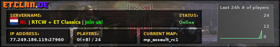 NL | RTCW + ET Classics | Join us!