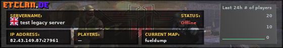 test legacy server